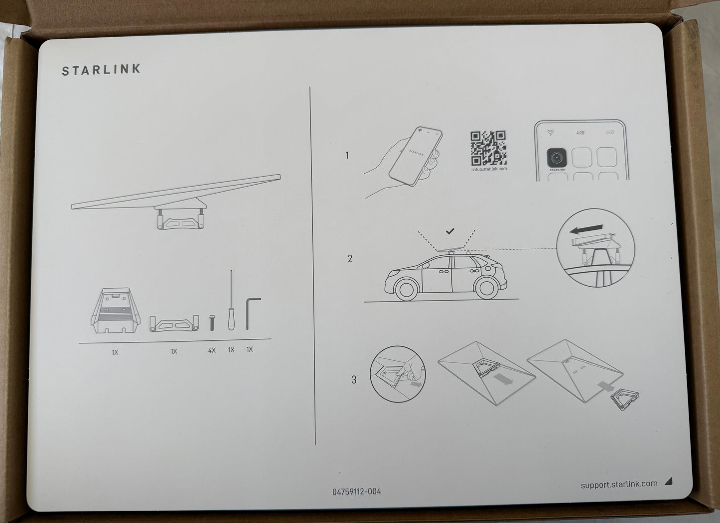 Starlink Standard Gen 3 (V4) Roof Rack Mount