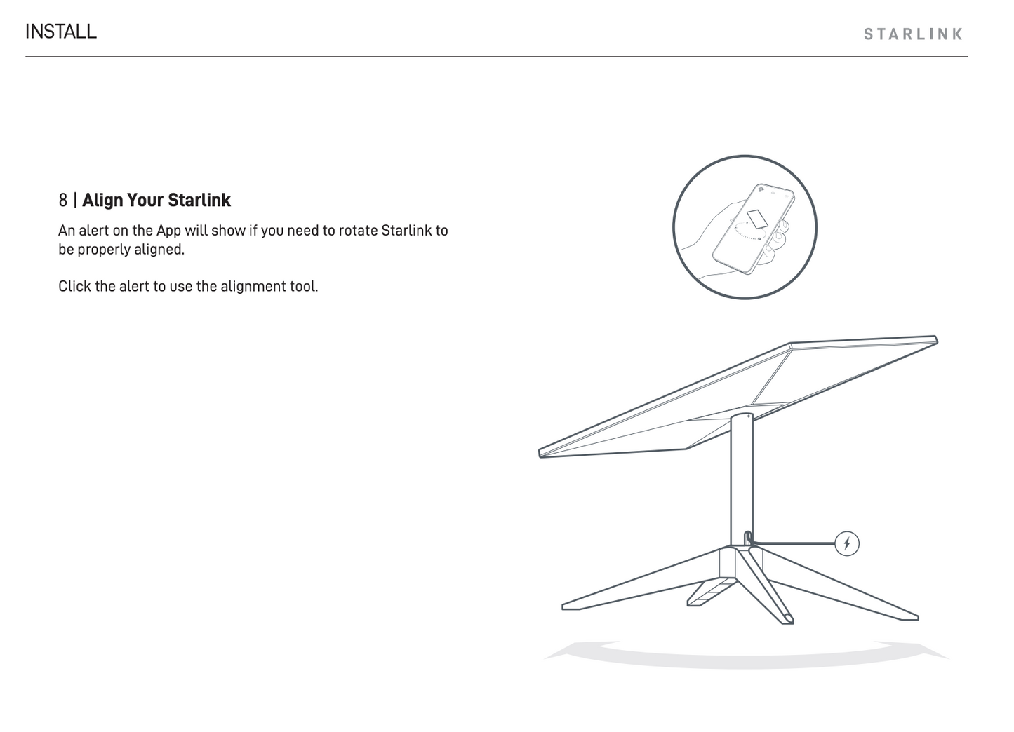Starlink Standard Gen 3 (V4) X-Frame Base