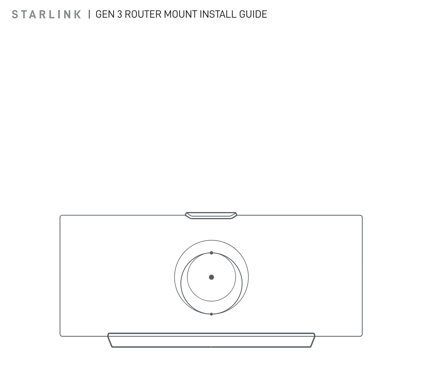 Starlink Gen 3 Router Mount – Finest Tech- Starlink Accessories