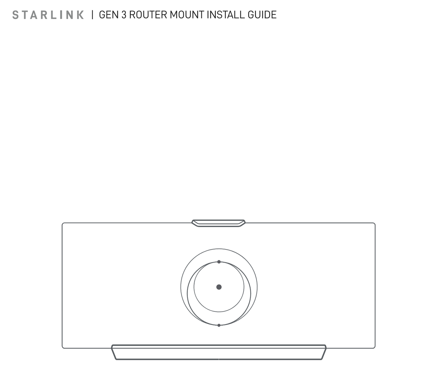 Starlink Gen 3 Router Mount