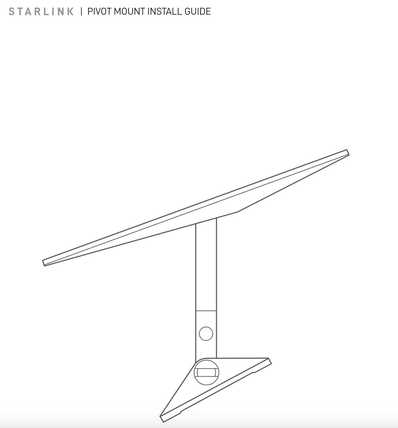 Starlink Standard Gen 3 (V4) Pivot Mount