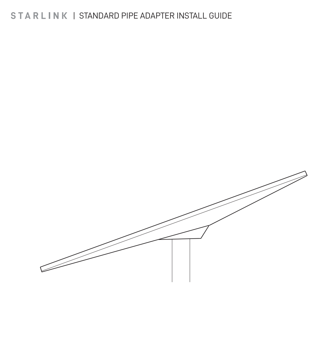 Starlink Standard Gen 3 (V4) Pipe Adapter