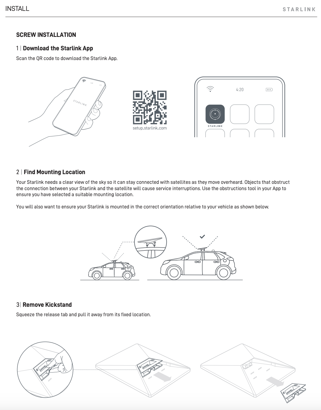 Starlink Mini Roof Rack Mount