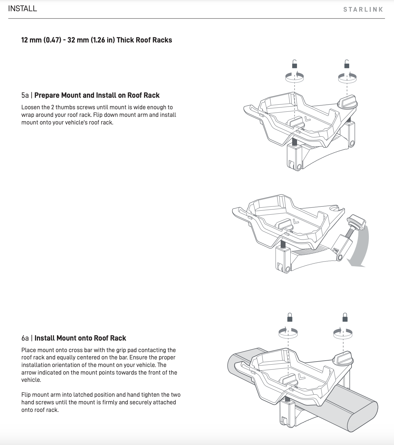 Starlink Mini Roof Rack Mount