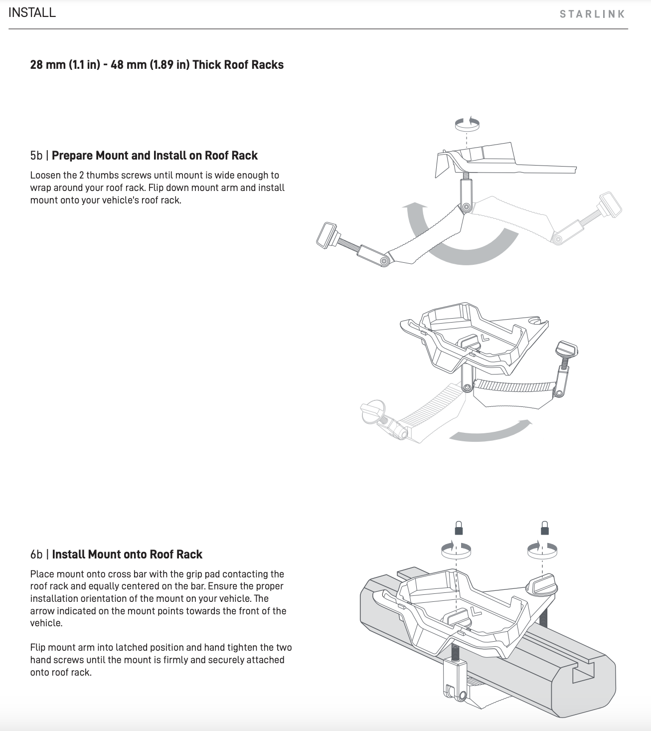 Starlink Mini Roof Rack Mount