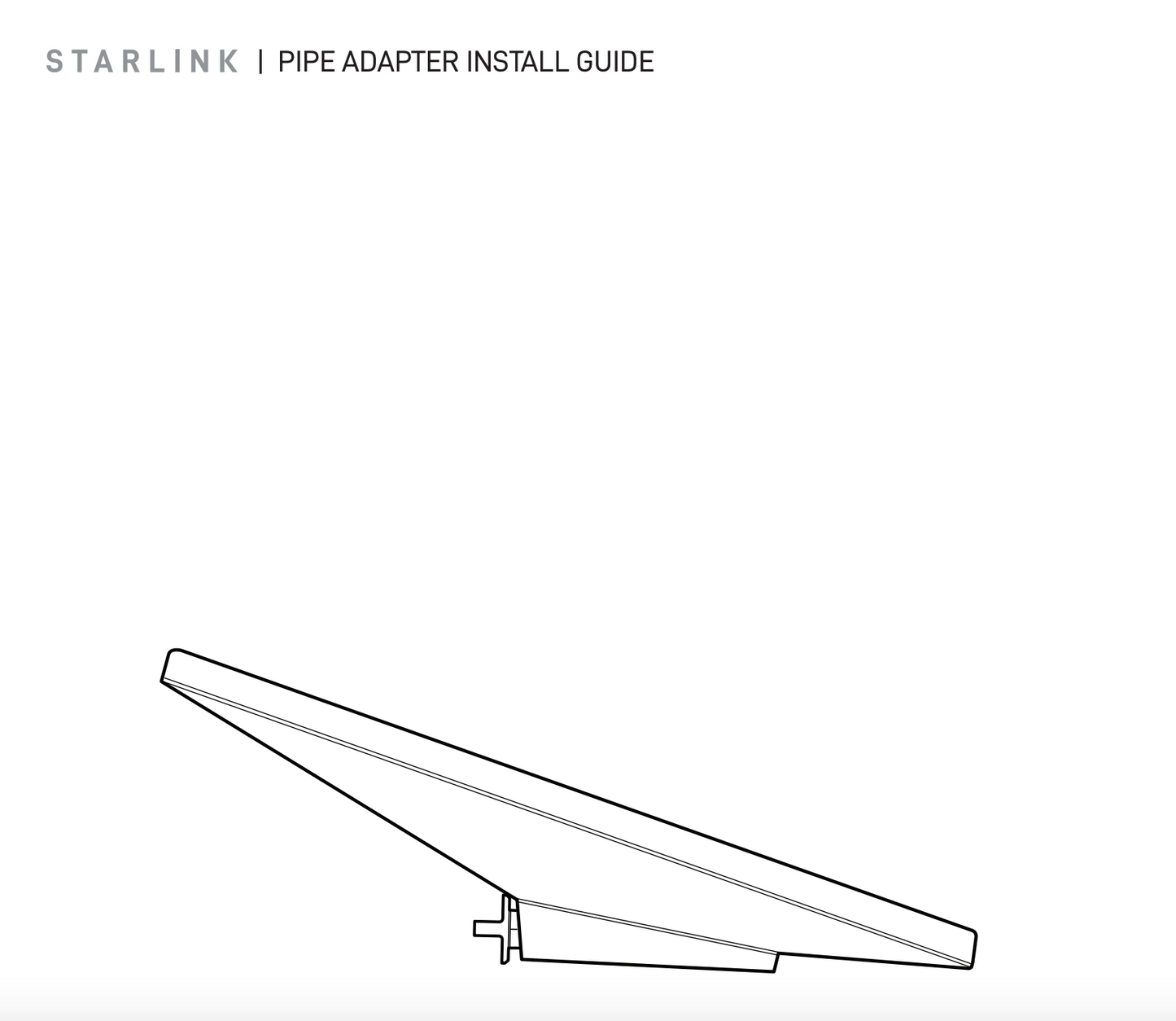 Starlink Mini Pipe Adapter