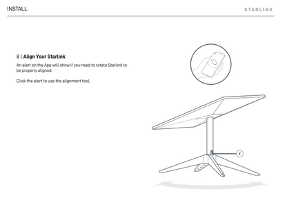Starlink Standard Gen 3 (V4) X-Frame Base