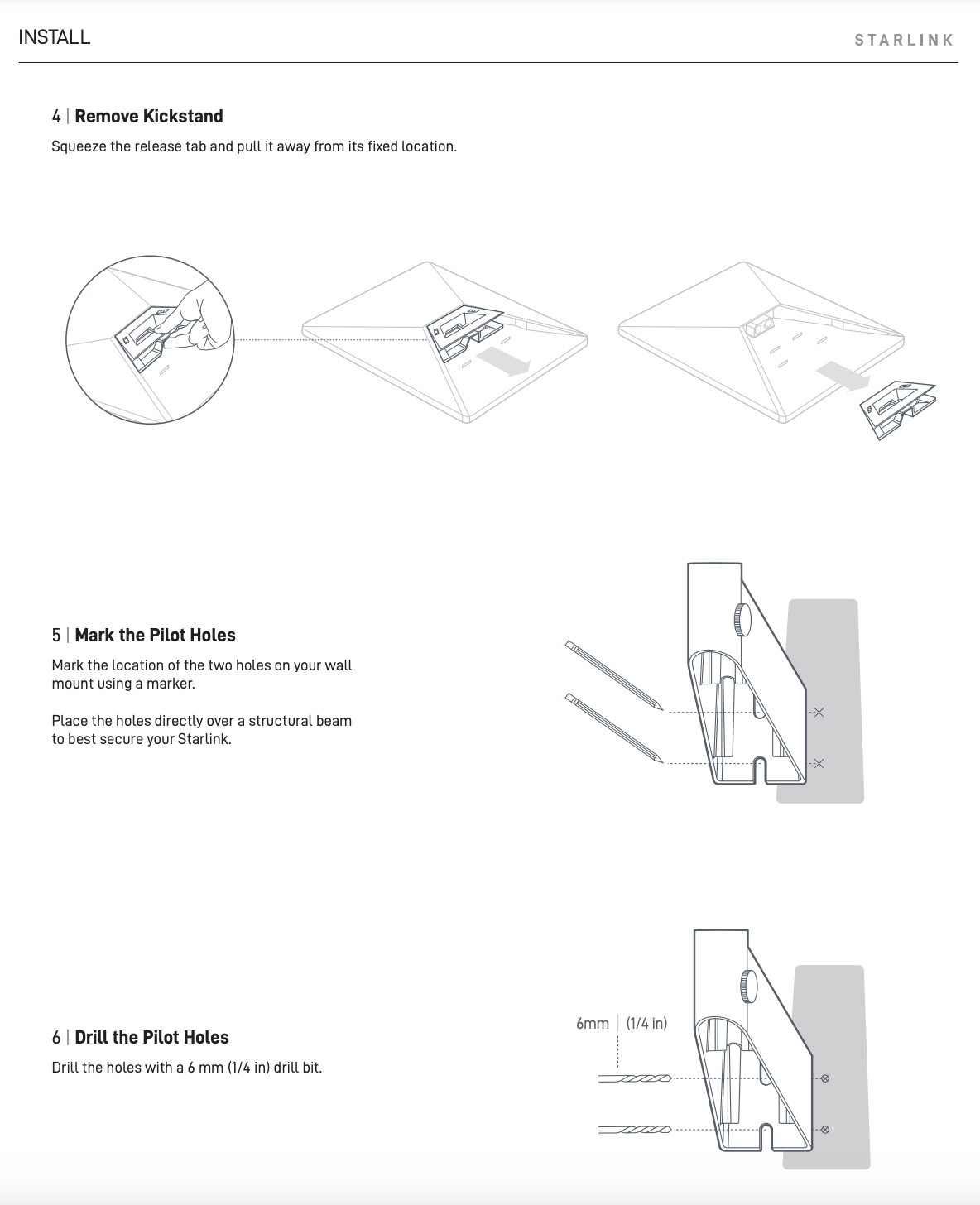 Starlink Mini Wall Mount