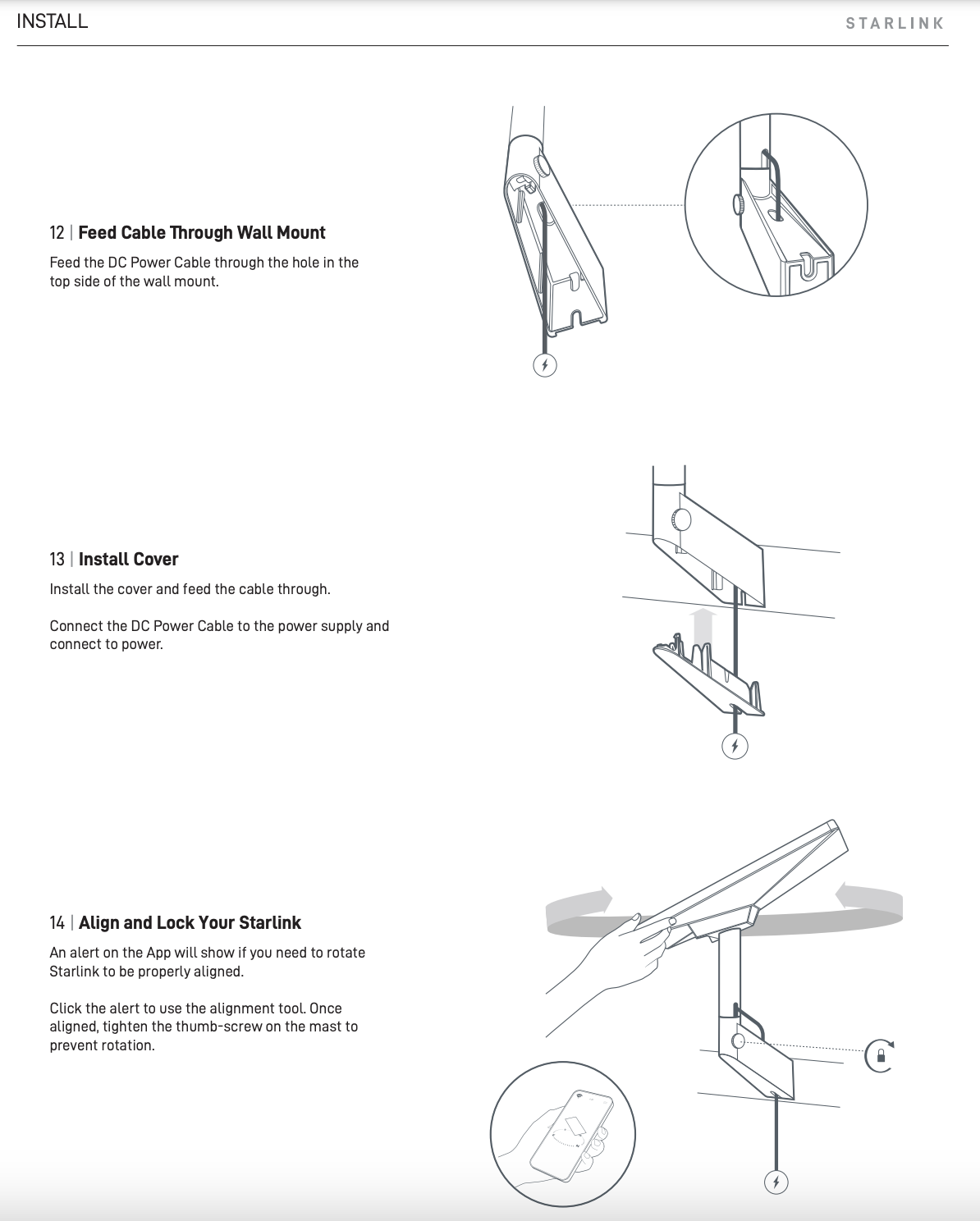 Starlink Mini Wall Mount