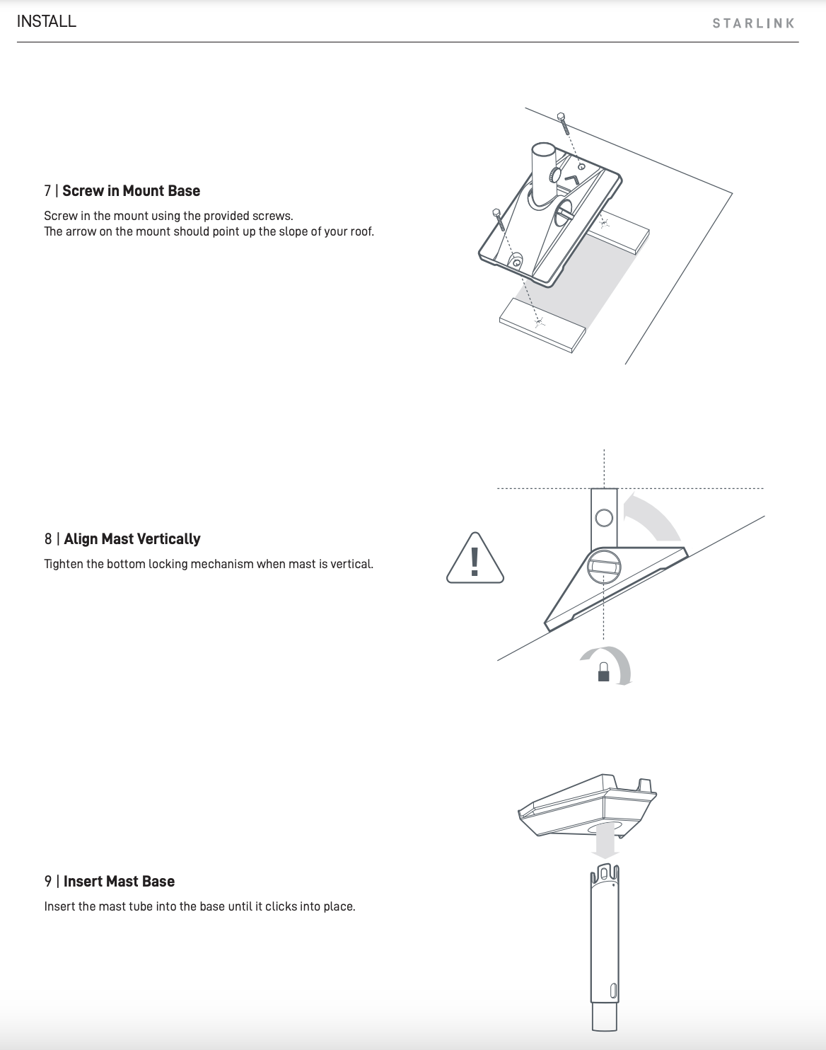 Starlink Mini Pivot Mount