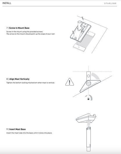 Soporte Pivotante Mini Starlink