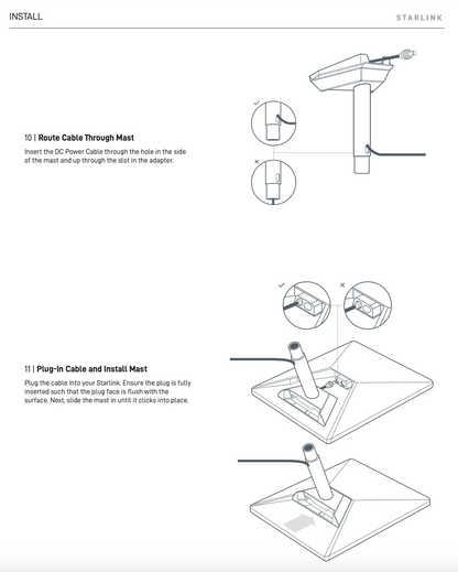 Soporte Pivotante Mini Starlink
