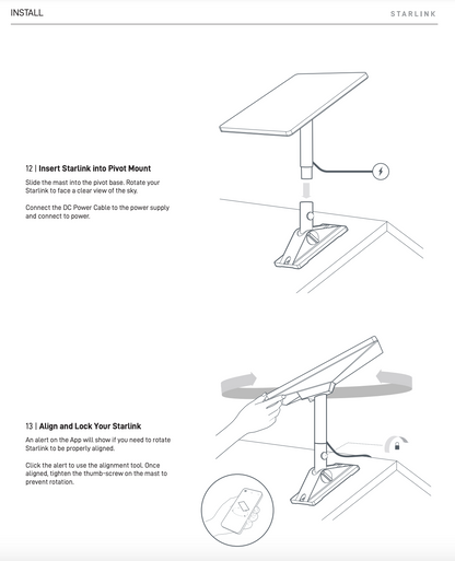 Soporte Pivotante Mini Starlink