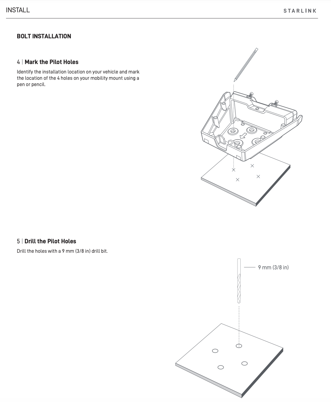 Starlink Standard Gen 3 (V4) Mobility Mount