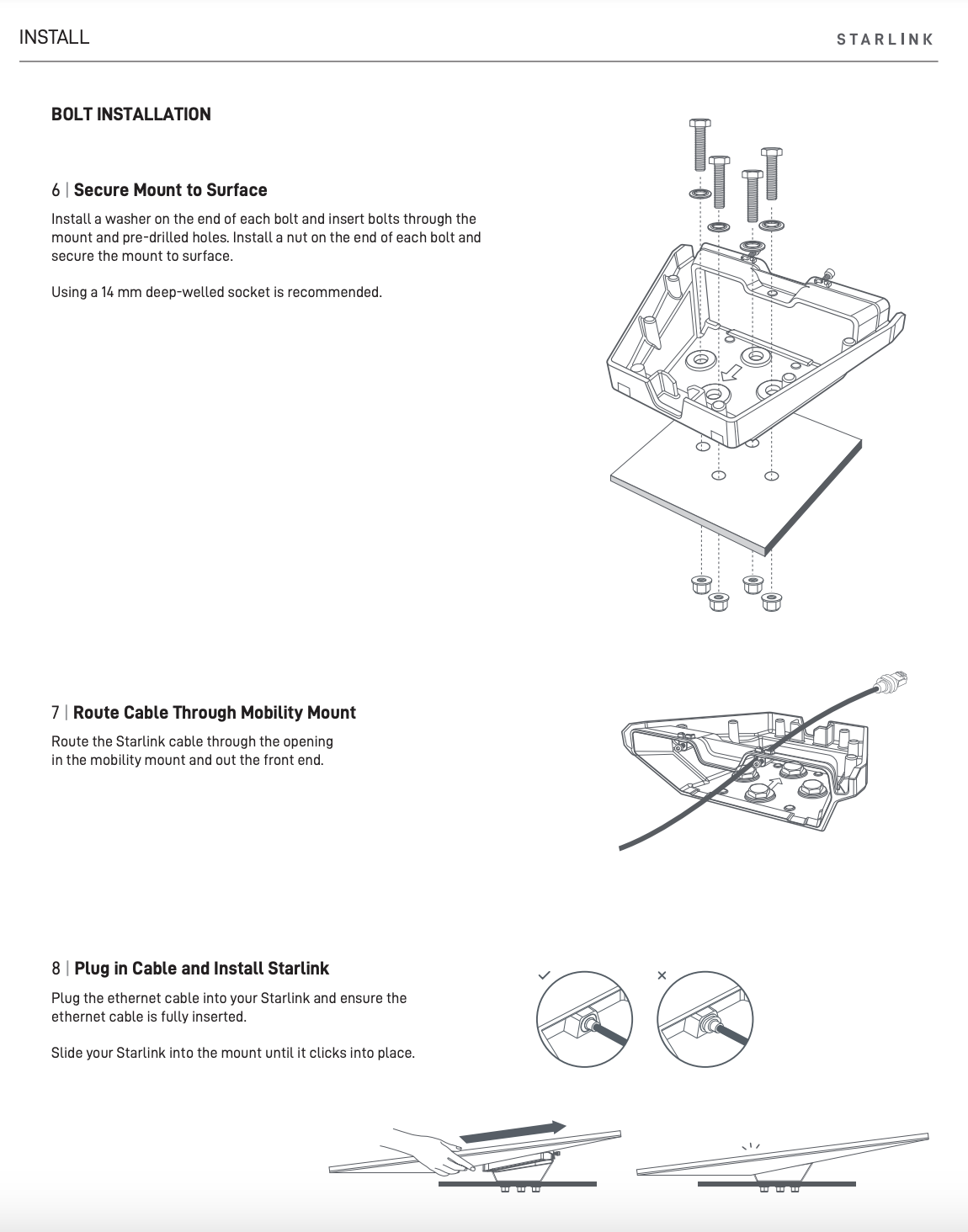 Starlink Standard Gen 3 (V4) Mobility Mount