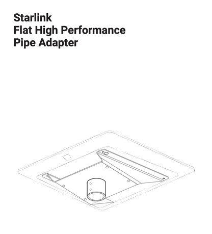 Adaptador de tubo de alto rendimiento plano de Starlink