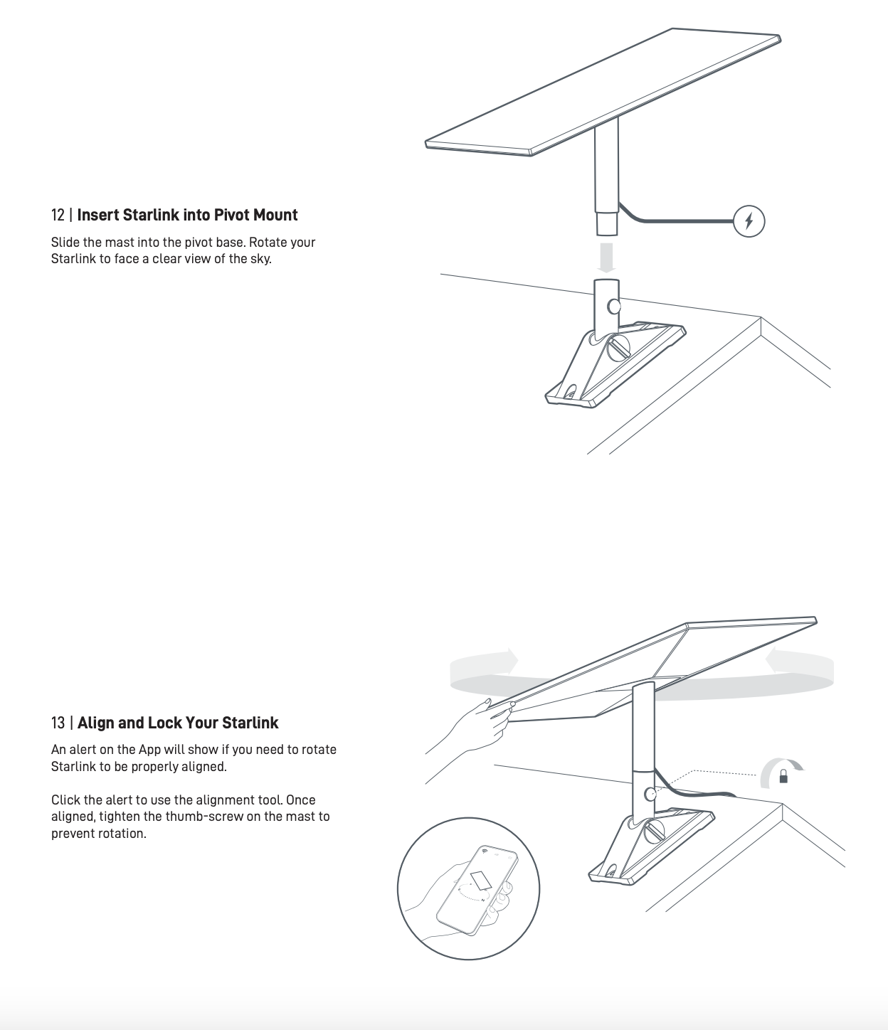 Starlink Standard Gen 3 (V4) Pivot Mount