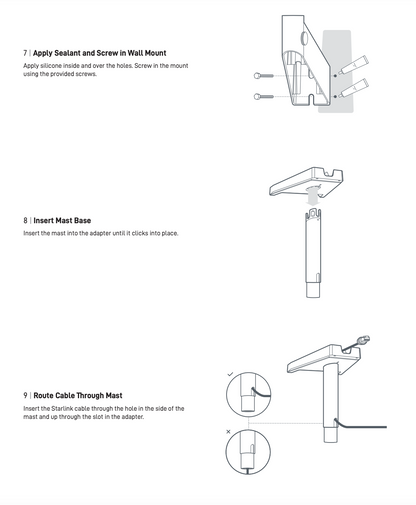 Starlink Standard Gen 3 (V4) Wall Mount