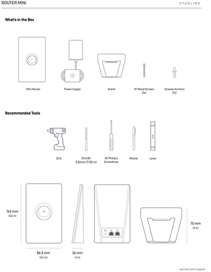 Starlink Router Mini
